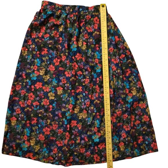 VTG Michele Size 5/6 Floral Midi Skirt Y2K Fairy Isle Cottage Spring Easter Y2K - Picture 7 of 7
